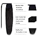 Wrap Around Ponytail Hair Extensions Human Hair Long Straight 100% Real Remy Hair Pony Tails Hair Extensions For Women #02 Dark Brown 20 Inch 95g