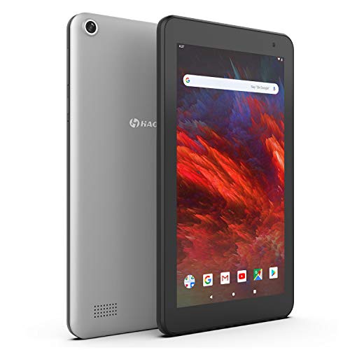 HAOQIN H7 Tablet 7 Inch Android 9.0 Tablets – 16GB ROM Quad Core, IPS HD Display, WIFI, Bluetooth, Dual Camera Google Certified (Grey)