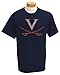 NCAA Men's Virginia Cavaliers Biggies Short Sleeved T-Shirt (Navy, Small)
