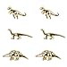 Gold Dinosaurs Earrings Alloy 3 Pairs of Studs Set Punk Cartilage Earrings Cute Animal Jewelry