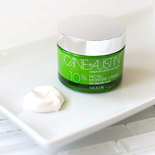 CANE + AUSTIN Facial Moisture Cream with Glycolic Acid, Anti Aging Face
