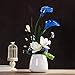Luyue 20pcs Calla Lily Artificial Royal Blue Flowers Fake Real Touch Latex Flowers for Home Kitchen Wedding Decoration
