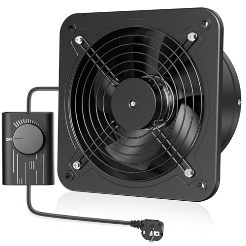Hon&Guan Hon&Guan Ventilateur Extraction D'Air 200Mm Rég Clapet Métal Anti-Retour