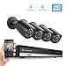 Amcrest HD 1080-Lite 8CH Video Security Camera System w/ 4 720P Ip67 Outdoor Cameras, Black