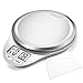 NUTRI FIT Digital Kitchen Scale with Wide Stainless Steel Plateform High Accuracy Multifunction Food Scale with LCD Display for Baking Kitchen Cooking,Tare & Auto Off Function (Snow White)