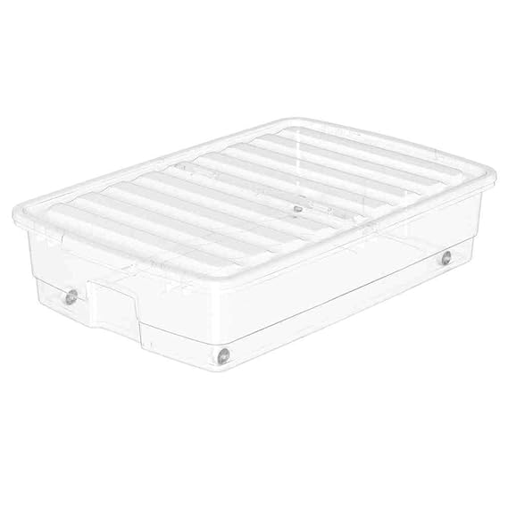 Orthex Unterbettbox, Plastik, Weiß, 76 x 51 x 18 cm