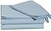 Cotton Sateen Twin Bed-Sheet-Set Light-Blue-3 Piece Bedding Set, Flat Sheet, Fitted Sheet, a Pillow Case- Breathable, Cozy-Comfortable, Hotel Quality Durable -by Utopia Bedding (Twin, Light Blue)