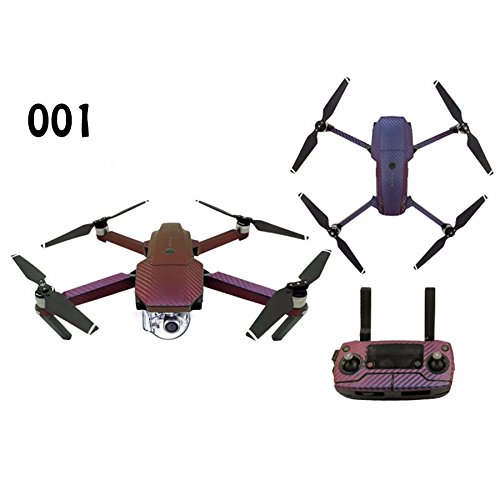 Coregin Waterproof Drone Decorative Sticker Decal Skin Wrap Cover for DJI Mavic PRO (purple)