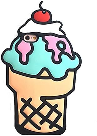 Amazon ソフトクリームスマートフォンケース Iphoneケース スマホケース アイフォンケース あいふぉんケース シリコンケース 韓国 Iphoneケース Iphone6 6s オレンジ ケース カバー 通販