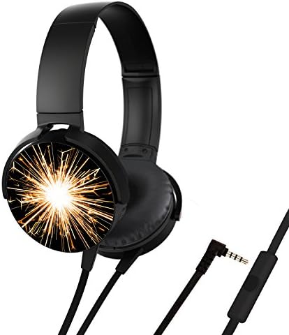 On-Ear Headphones,Lightweight,Rotatable Soft Memory-Protein Earmuffs Head Band Type Earphone,Music Headset(Heart Sparkler)