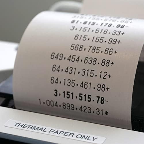 Sharp 12-Digit Printing Calculator with Extra Large 10-Digit Option, 8.0 LPS Thermal Printer, No Ink Required, Full-Sized Keyboard, Easy Paper Load (ELT3301)