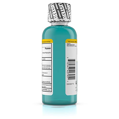 Listerine Cool Mint Antiseptic Mouthwash for Bad Breath, Plaque and