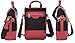Leather Wine Tote - 2 Bottle Carrier - Vetelli's Wine Bag Is A Luxurious Burgundy Color With Classic Italian Design And An Insulated Interior. A Beautiful Gift For Any Wine Lover.