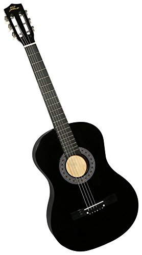 Pyle 38” Wooden Beginner Acoustic Guitar - Classical and Traditional Style w/ String Detachable Strap Pitch Pipe Tuner Pick and Travel Gig Bag Accessory Starter Kit Perfect for Children Size PGAKT0392