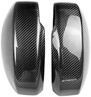 Kakiyi 1 Pair Rearview Mirror Carbon Fiber Mirror Cover Cap Sticker Replacement For 350Z Z33 2003-2006