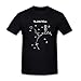 MoonArt Men's The Little Prince White Line Drawing T-Shirt L Black