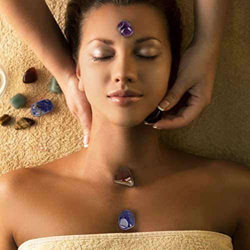 Healing Crystals Set NONKKY 7 Chakra Healing Crystal Stones Kit, Handmade-Woven Adjustable Rope, Healing Crystals Bracelet, 7 Chakra Tree of Life Necklaces for Valentine\'s Day, Yoga, Meditation