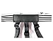 Shirt Stays,Jelinda 2 Piece Mens Elastic Suspender Garter Belts Non-slip Locking Clamps (2-Black White)