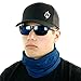 Hoo-Rag - High Performance 100% Moisture Wicking Polyester Microfiber Multi-Functional Face Mask & Neck Cover - UPF 30 - One Size Fits Most - Tactical Blue