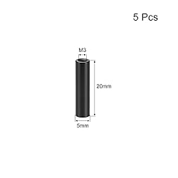 uxcell 5 Pcs M3x20mm Round Aluminum Standoff Column