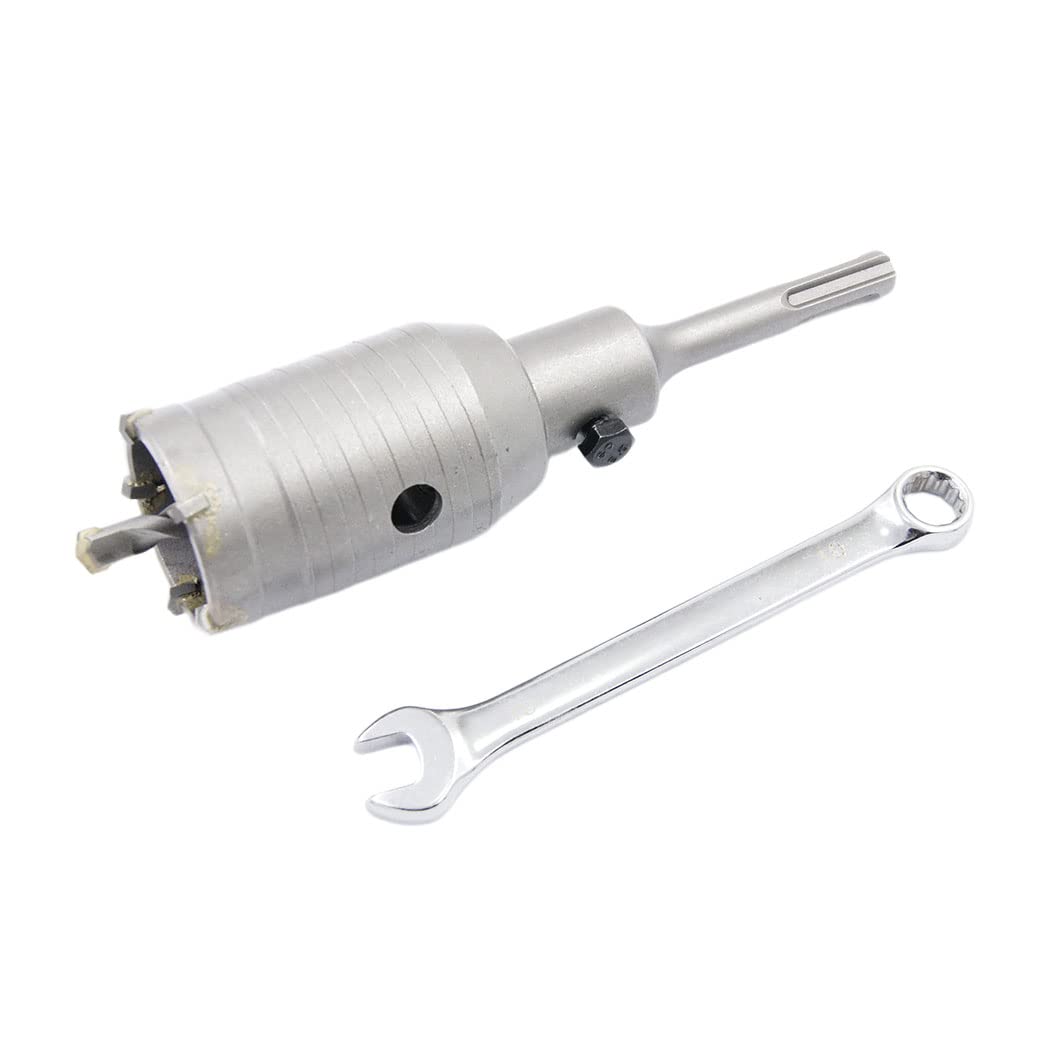 Concrete drill bit 50mm with SDS bit and 110mm adapter, carbide hollow hole cutter for brick, concrete, cement stone walls