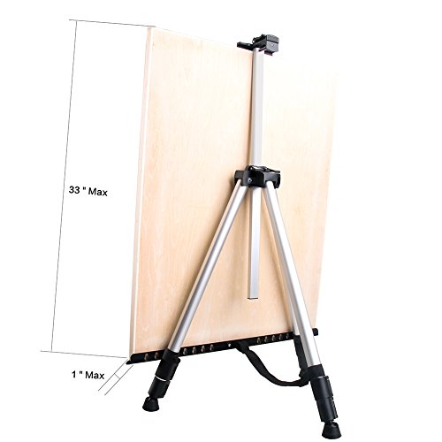 Art Easel Aluminum Metal Easel Stand Adjustable Floor Easels for