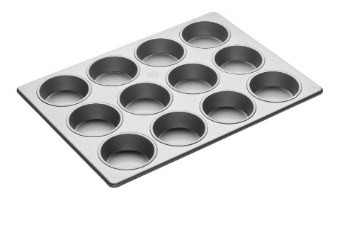 Focus Foodservice Commercial Bakeware 12 Count 3-1/2-Inch Jumbo Muffin Pan