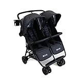 The Twin+ (Zoe XL2) - Best Double Stroller - Everyday Twin Stroller with Umbrella - UPF 50+ - Tandem Capable