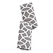 Goldbug Reversible Strap Covers for Carseats, Strollers, Swings Giraffe- Grey, White
