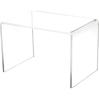 Plymor Clear Acrylic Rectangular Display Riser, 3 inch Height x 4.5 ...