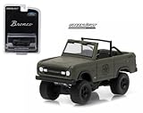New 1:64 GREENLIGHT HOBBY EXCLUSIVE - GREEN 1977 FORD BRONCO (MILITARY TRIBUTE) Diecast Model Car By Greenlight