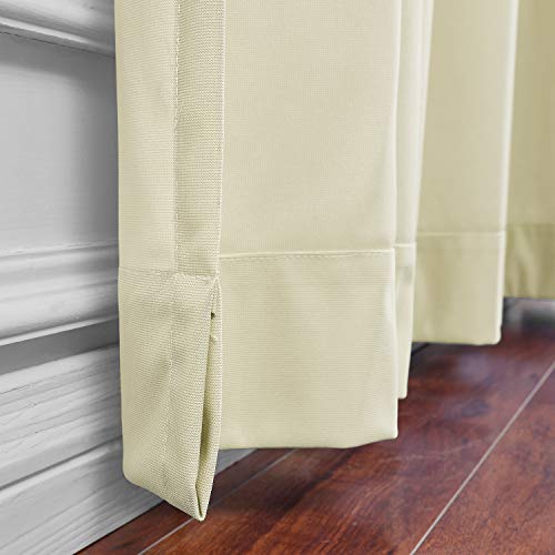 Macochico Pinch Pleated Medical Curtains,Beige Yellow Medical Curtains,Privacy Curtains,Hospital Curtains,Cubicle Curtain,Clinic Curtains,SPA Lab Curtains Room Divider,5ft Wide x 7ft Tall(1 Panel)
