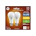 GE Relax 2-Pack 75 W Equivalent Dimmable Warm White A21 LED Light Fixture Light Bulbs 46322