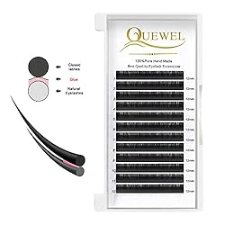 QUEWEL Eyelash Extension Supplies 0.03 C Curl 12mm