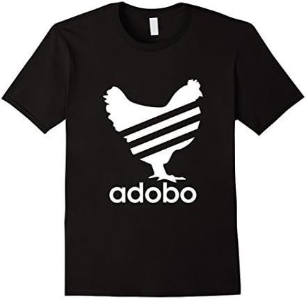 Men's Funny Chicken Adobo T-Shirt Filipino Pinoy Philippines Large Black