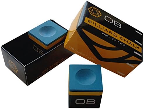 OB Cues 123 Billiard Chalk, Display Box, Pack of 96, Blue