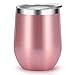 MASCOTKING 12 oz Wine Tumbler,Double Vacuum Insulated Wine Glass with Lids for Keeping Wine, Coffee, Drinks, Champagne, Cocktails