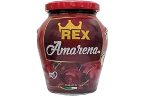 Sanniti REX Italian Amarena Cherries in Syrup, 16.23 Ounce