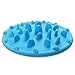 Titan Forest Adventure Design Dog Bowl Anti-chocking & Slow Food Dog Bowl - Silicone Pizza Design & Interesting Training Feeder - The Weight-loss Pet Bowl, Non-slip Base, Blue