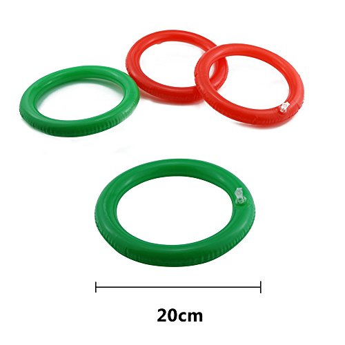 Yexpress Pack of 2 Inflatable Reindeer Antler Ring Toss Game for Christmas Party, Christmas Gift