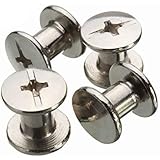 Chicago Binding Screws 100sets 1/4" Bolt Barrel Nut Barrel Bolt Post Screw Phillips/Cross Head, Suitable for All Kind of Art 