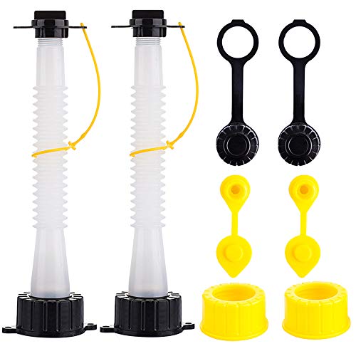 Gas Can Spout Replacement Kit Flexible Pour Nozzle with Gasket Stopper