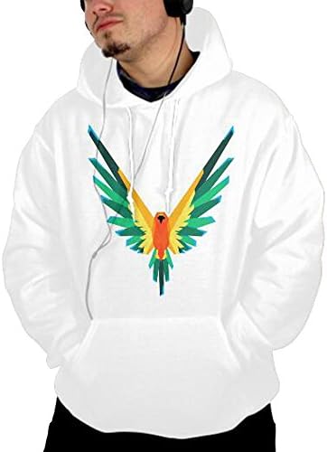 Frandelicy Jewelry Logan Paul Men's Fashion Personality Casual Men's Hooded Hoddies (S, White)