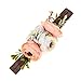 DreamLily NewBorn Baby Flower Crown Birthday Hair Band Baby Shower HairBand for Little Girl Toddler BB07 (Ivory Champagne)