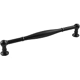 Belwith-Keeler Fuller Collection Pull 7-9/16 Inch (192mm) Center to Center Matte Black Finish