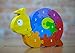 BeginAgain Number Snail Puzzle - Educational Wooden Number Puzzle - Kids 3 and Up