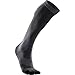 2XU Men's Performance Compression Run Sock, Titanium/Black, X-Large