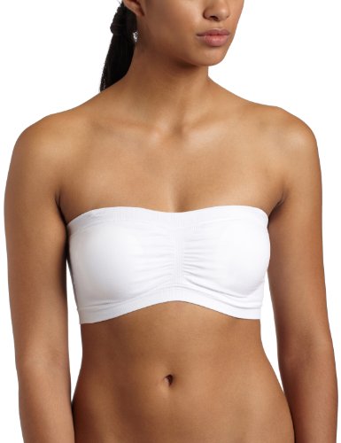 Fashion Forms Women's Bandeau Bra,White,X-Large