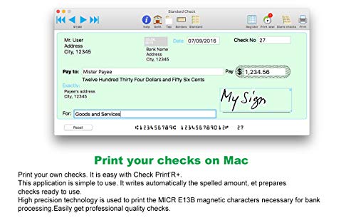 Check Print'R+ : Check Printing for Mac. - Thumbnail 2