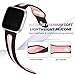 Maledan Compatible with Fitbit Versa Bands Women Men, Small, Black Pink